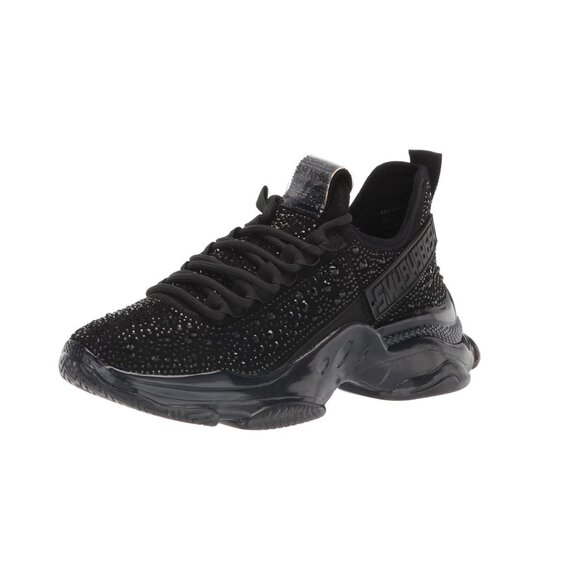 Steve Madden Maxima Black Rhinestone Chunky Sneakers Women’s 11 - Picture 13 of 13